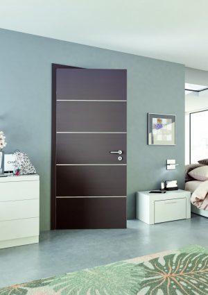 Porte Chambre à coucher insert alu