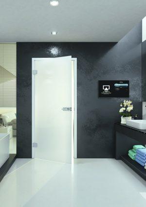 Porte Salle de bain verre satinovo