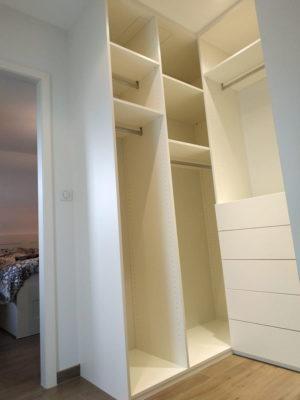 dressing ouvert en mélaminé blanc everest