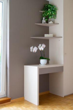 Bureau dans chambre à coucher