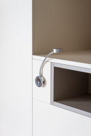 Niche tête de lit avec liseuse LED